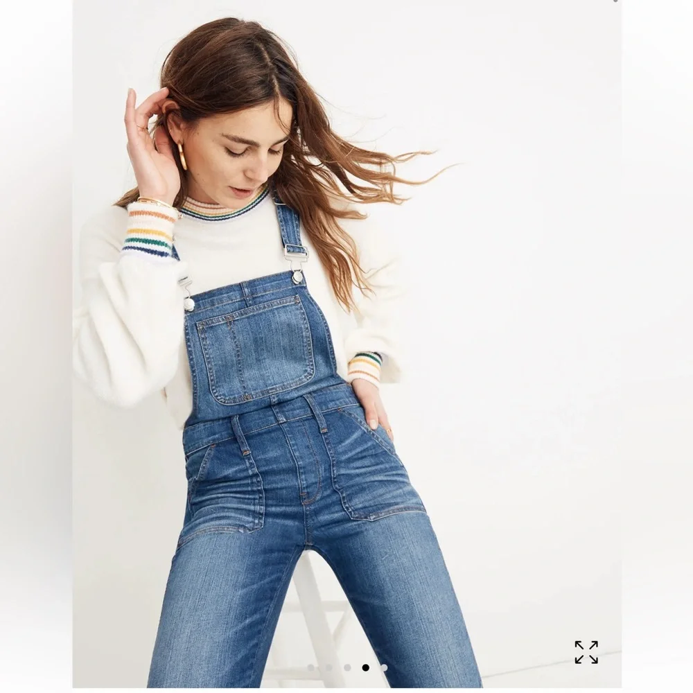 Madewell Skinny Overalls in Jansing Wash - Picture 4 of 9